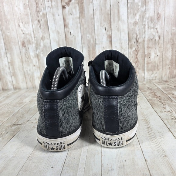 Converse Chuck Taylor All Star Mid Top Sneakers Charcoal Knit Mens Size 8 - Picture 3 of 8